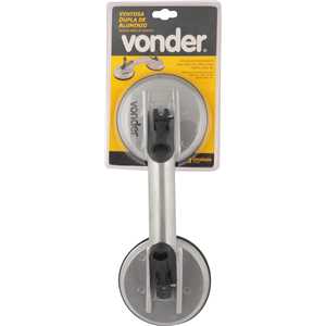 Ventosa dupla, 116 mm, alumínio, VONDER