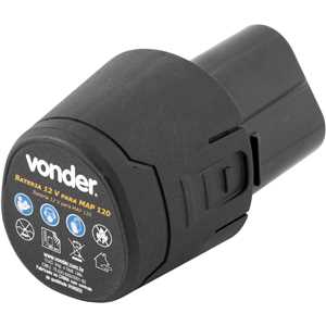 Bateria 12,0 V, íons de lítio, para máquina de assentar piso MAP 120 e MAP 125, VONDER
