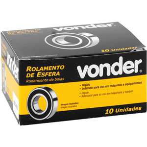 Rolamento rígido de esfera, 6202-2RS, VONDER