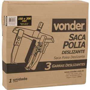 Saca-polia com 3 garras deslizantes, 200 mm x 150 mm, VONDER
