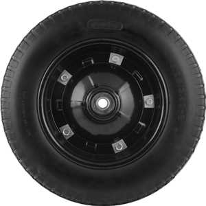 Roda completa com pneu maciço aro 8", furo de 5/8", capacidade 100 kg, VONDER