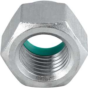 Porca autotravante sextavada, 1.1/4", UNC, alta, zincada, VONDER