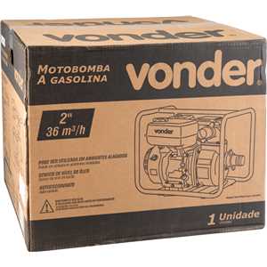 Motobomba a gasolina 2", 4 tempos, VONDER