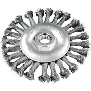 Escova circular 4" x 1/2", M14, torcida, VONDER