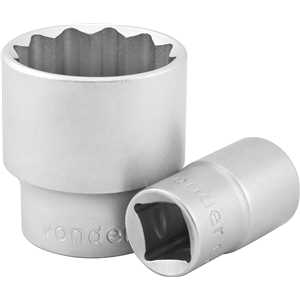 Soquete estriado com encaixe de 1/2", 32 mm, VONDER
