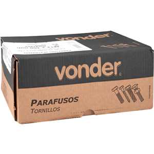 Parafuso sextavado zincado, 12 mm x 100 mm, MA, VONDER