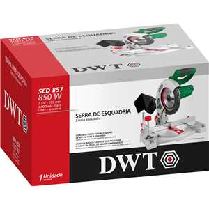 Serra de esquadria 7.1/4", 850W, 127V~, SED 857 DWT