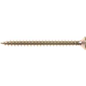 Parafuso madeira chipboard, cabeça chata, fenda cruzada/pozidrive, 5,0 mm x 60,0 mm, VONDER