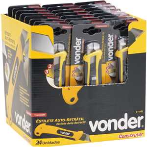 Estilete trapezoidal retrátil 18 mm ET 001, VONDER