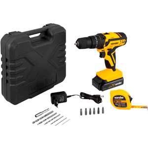 Parafusadeira/furadeira de impacto a bateria, 12 V, fonte de carregamento bivolt automática , PFV 012I VONDER