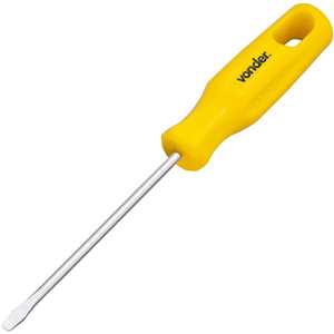 Chave de fenda 1/8" x 3", aço cromo vanádio, com ponta magnetizada, VONDER