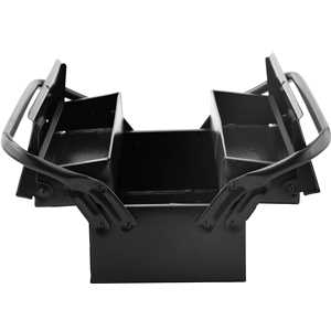 Caixa metálica sanfonada para ferramentas, com 3 gavetas, 40 cm x 19 cm x 16 cm, VONDER