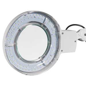 Lupa articulada com LED, bivolt, com fixador para bancada, VONDER