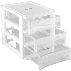 Organizador plástico com 3 gavetas, OPV 0271, VONDER