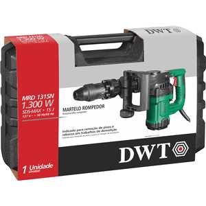 Martelo rompedor MAX, MRD 1315N, 15 joules, 127 V~, 1.300 W, 3.600 IPM, DWT