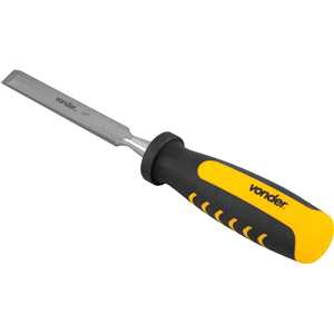 Formão chanfrado reto 1/2", com cabo em PVC, VONDER