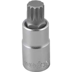 Soquete multidentado, curto, com encaixe de 1/2", M14, VONDER