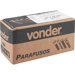 Parafuso sextavado 8.8, 8 mm x 60 mm, MA, rosca total, DIN 933, VONDER