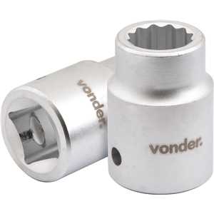 Soquete estriado, com encaixe de 3/4", 34 mm, VONDER
