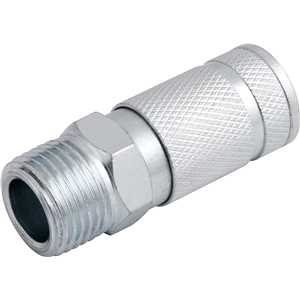 Engate rápido de 1/4", com rosca macho 1/2" NPT, com esferas, VONDER