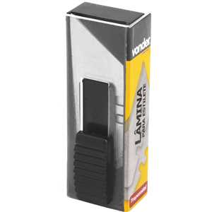 Lâmina trapezoidal para estilete, com 10 peças, VONDER