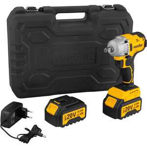 Chave de impacto, bateria 20 V, encaixe de 1/2", fonte bivolt automática, CIV 200B, VONDER