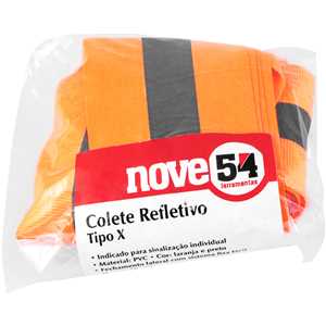 Colete refletivo tipo X, tamanho G, NOVE54