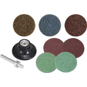 Jogo de discos de lixa com esponja abrasiva 50 mm, 9 peças, VONDER