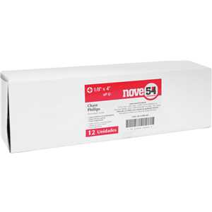 Chave phillips 1/8" x 4", aço carbono, NOVE54