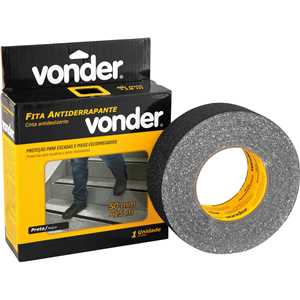 Fita antiderrapante, 50 mm x 15 m, preta VONDER