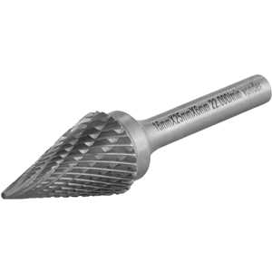 Lima rotativa cônica ponteaguda, 16,0 mm x 25,0 mm, com haste 6,0 mm, VONDER