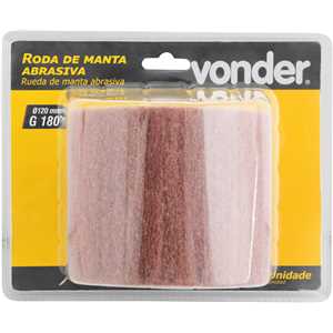 Roda de manta abrasiva para PEV 1380, grão 180, VONDER