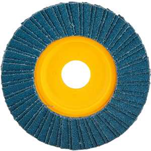Flap-disc, disco de desbaste/acabamento, 4.1/2" - 115 mm, reto, grão 60, VONDER