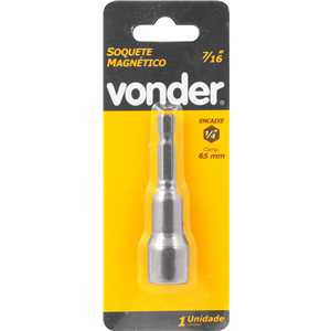 Soquete sextavado magnético 7/16" VONDER