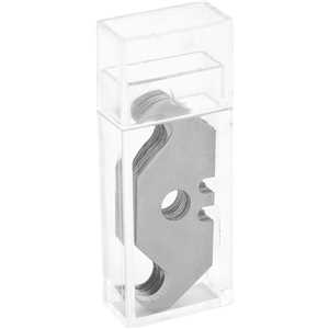 Lâmina trapezoidal para estilete, curva, com 10 peças, LT 001, VONDER