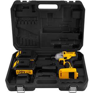 Chave de impacto, bateria 20 V, encaixe de 1/2", fonte bivolt automática, CIV 200B, VONDER