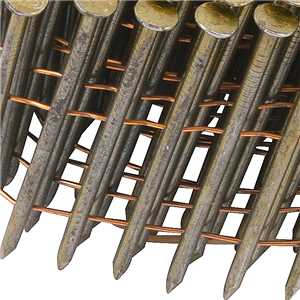 Prego coil liso, 2,1 mm x 50 mm, zincado, carretel com 300 unidades, para o pregador PP 550, VONDER
