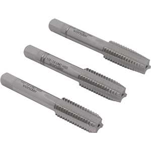 Macho manual de aço rápido 1/2" UNC, jogo com 3 peças VONDER