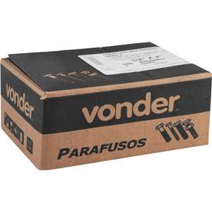 Parafuso sextavado zincado 1/2" x 2", UNC, rosca total, VONDER