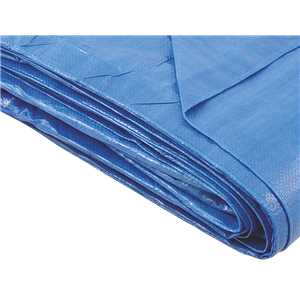 Lona reforçada de polietileno azul 20 m x 10 m, VONDER PLUS