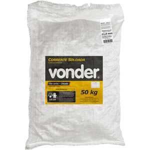 Corrente zincada, com elo curto, 11,0 mm - 7/16", VONDER