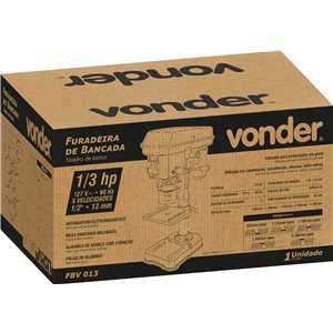 Furadeira de bancada, 13 mm, 250 W, 127 V~, FBV 013 VONDER