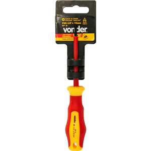 Chave phillips isolada VDE, PH0, 1/8" x 75 mm, VONDER