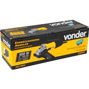 Esmerilhadeira angular 5", 900 W, 127 V~, com velocidade variável, EAV 905V VONDER