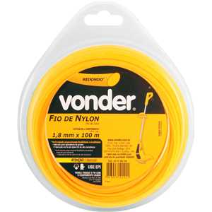 Fio de nylon, 1,8 mm x 100 m, redondo, VONDER
