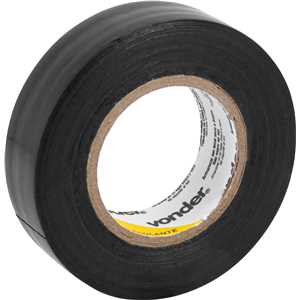 Fita isolante, 19 mm x 20 m, preta, VONDER