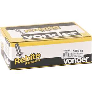 Rebite de repuxo 3,2 mm x 8,0 mm, pacote com 100 peças VONDER
