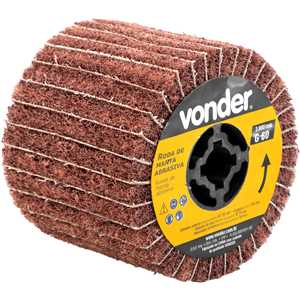 Roda de manta abrasiva e lixa para PEV 1380, grão 60, VONDER