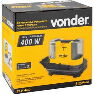 Extratora portátil para limpeza, 400 W, 127 V~, ELV 400, VONDER