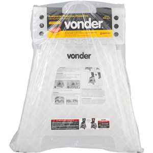 Banqueta plástica dobrável, transparente, altura 360 mm, VONDER